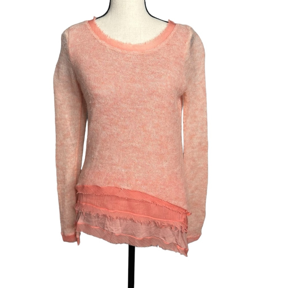 Anthropologie Knitted & Knotted Irina Alpaca Layered Sweater - Picture 2 of 11